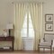 Threadmade Home Versailles Faux Silk Blackout Window Curtain, Ivory - 52"W x 84"L